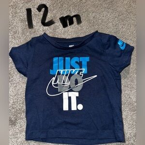 Nike 12 month Dark Blue 'Just Do It' Tee